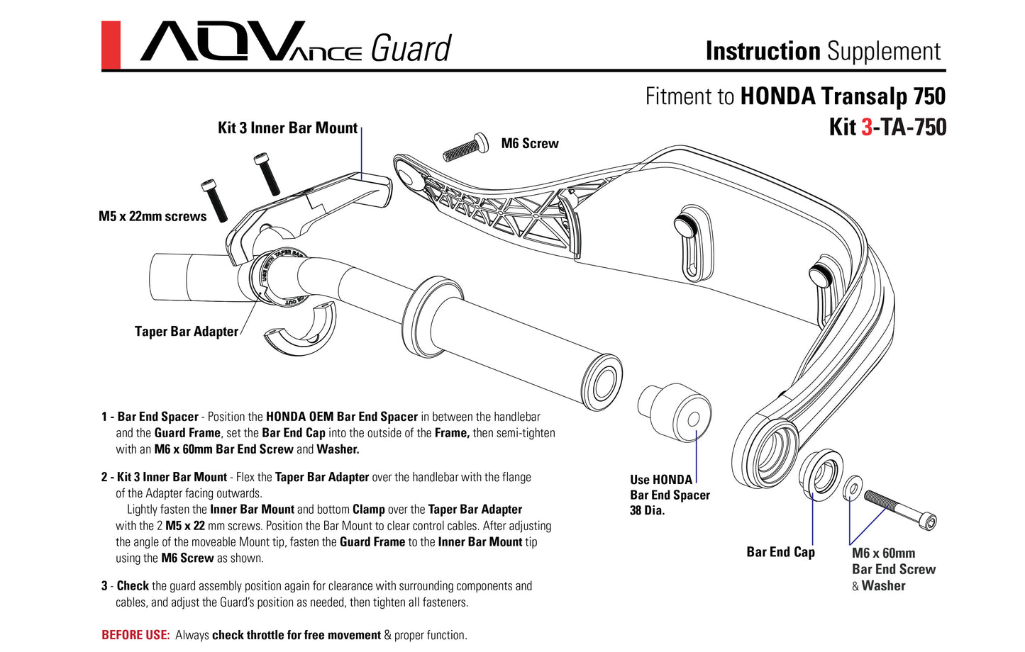 ADVance Guard Honda Kit 3 - AT 750 Transalp