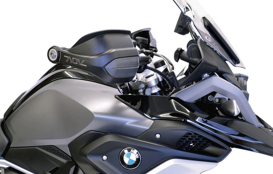 ADVance Guard Multi-functional hand guards on BMW 1200/1250GS- HOT Weather Sliding Shield setting