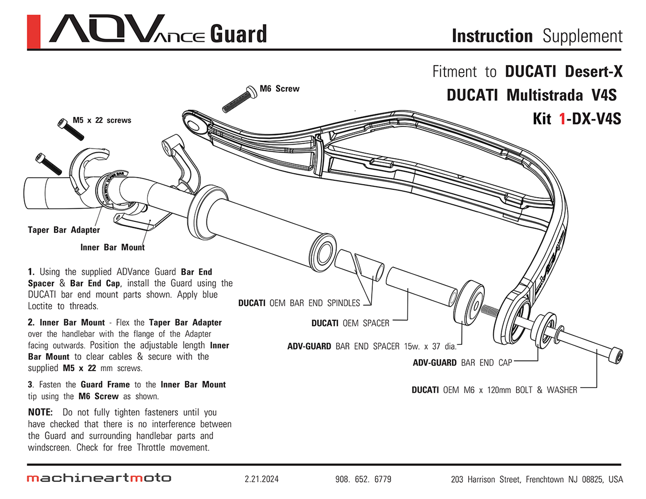 ADVance Guard Ducati Kit 1-DX